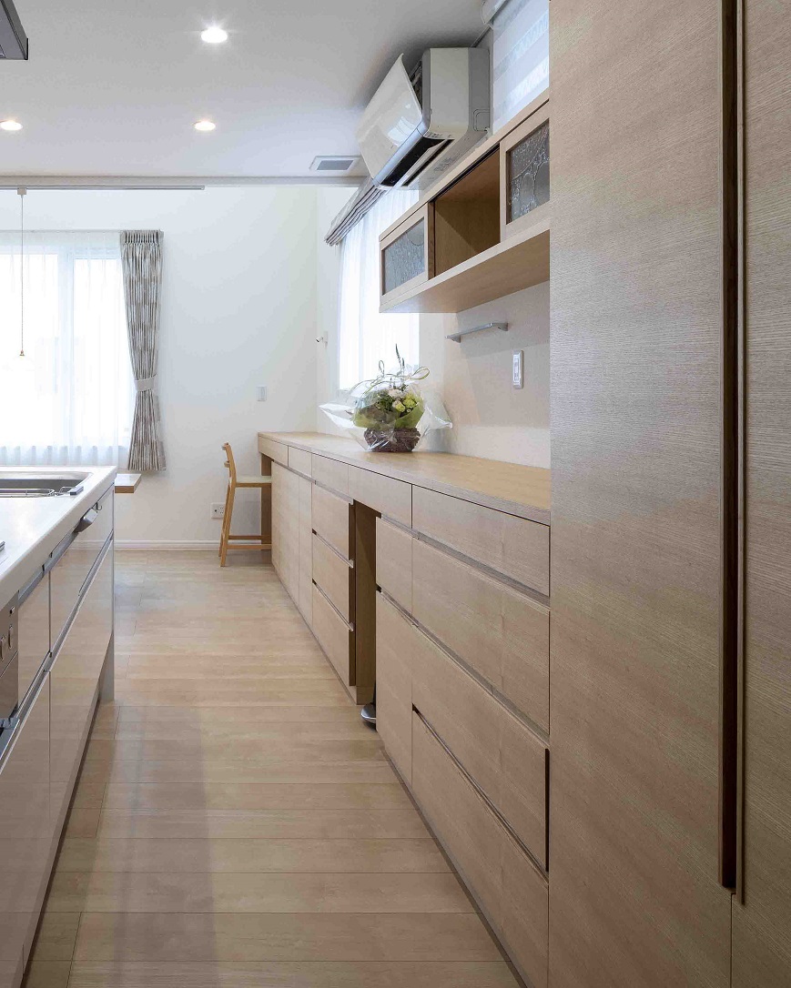オーダーキッチン収納 澪工房 Mio Kobo 札幌でオーダー家具 インテリアの設計 製造