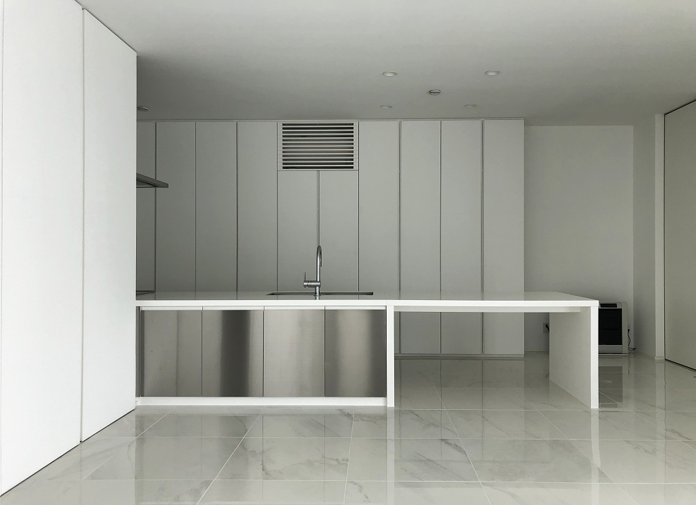 白いキッチンの写真撮影 澪工房 Mio Kobo 札幌でオーダー家具 インテリアの設計 製造